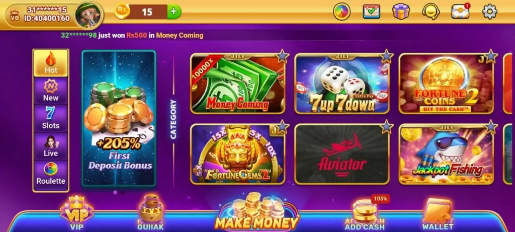 jiliwinner gaME INterface screenshot imAGE 
