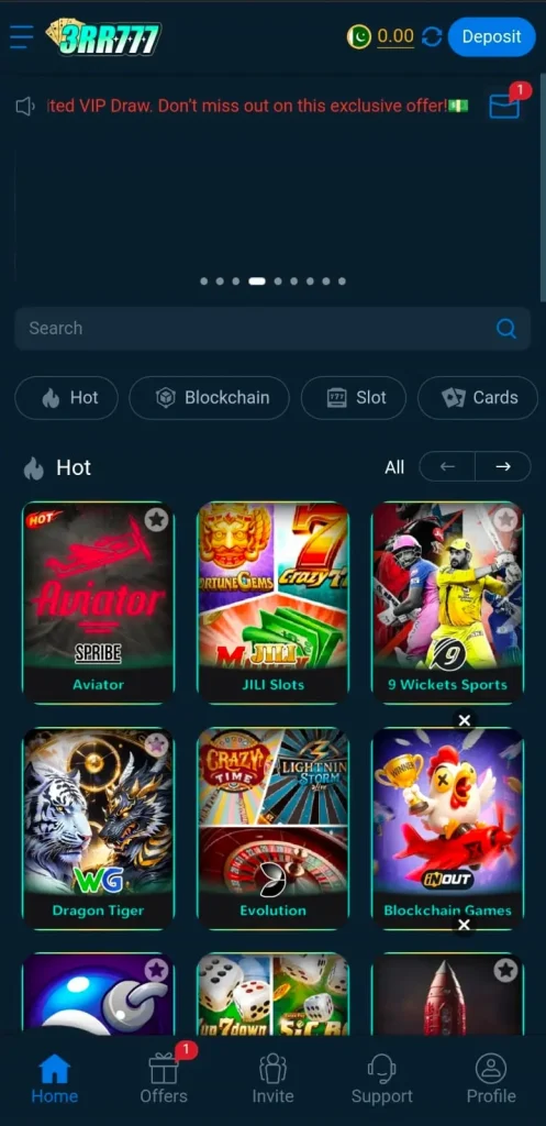 3RR777 Game interface screen shot image