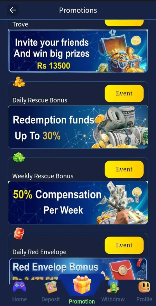 Daily bonuses , reward in pk358 game