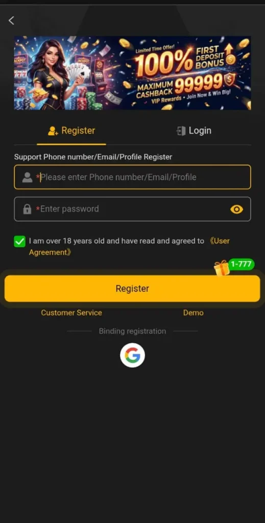 Login and Registrations process
