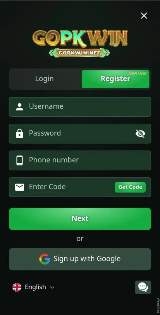 Register and login Method