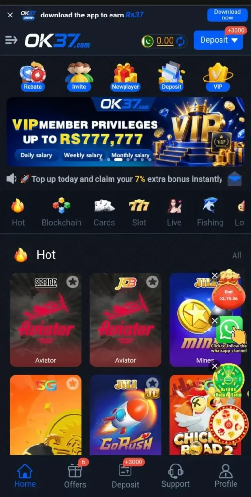 ok37 game lobby image